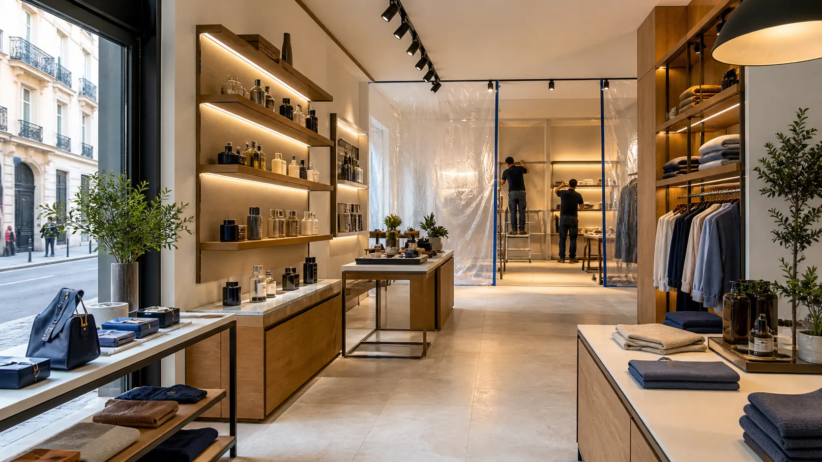 Rénovation de boutique à Paris par phases pour limiter la fermeture