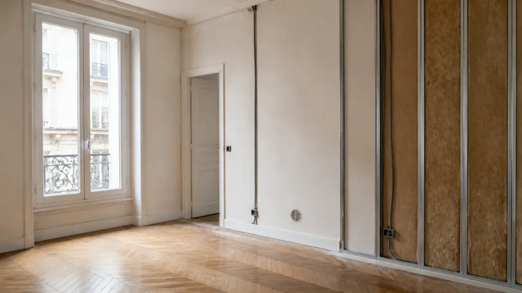 Rénovation énergétique d’un appartement à Paris avec isolation intérieure et fenêtre performante