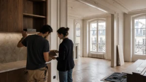 Rénovation haut de gamme à Paris — contrôle d’un agencement sur mesure