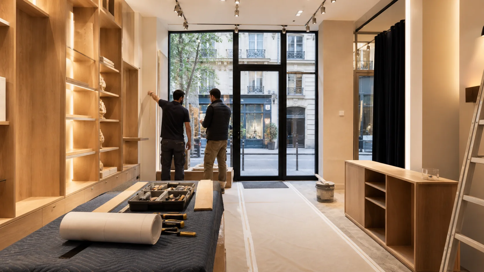 Rénovation d’un local commercial à Paris avant son ouverture au public